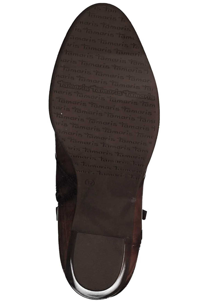 Tamaris Stiefelette Leder/Synthetik Cognac - surf4shoes