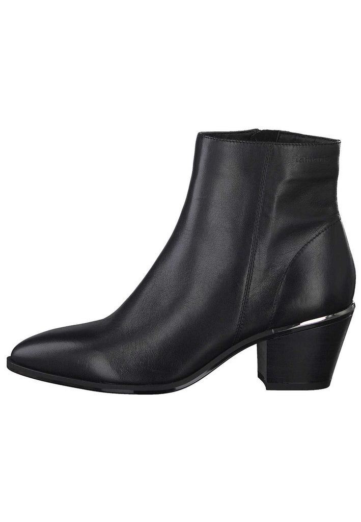 Tamaris Stiefelette Leder Schwarz - surf4shoes