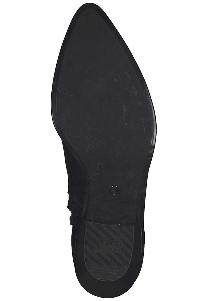 Tamaris Stiefelette Leder Schwarz - surf4shoes
