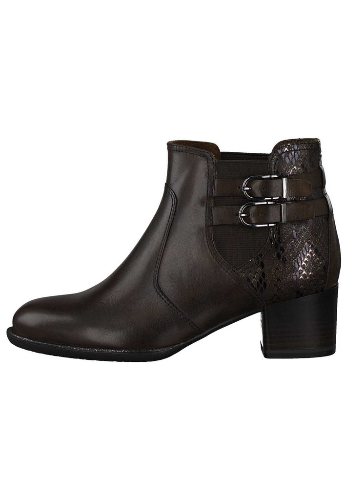 Tamaris Stiefelette Leder/Textil Mocca - surf4shoes