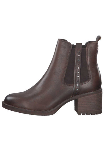 Tamaris Stiefelette Leder Cafe - surf4shoes