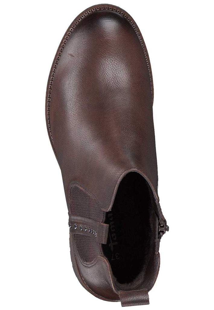 Tamaris Stiefelette Leder Cafe - surf4shoes