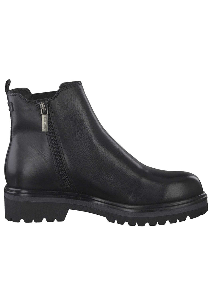 Tamaris Stiefelette Leder Schwarz - surf4shoes