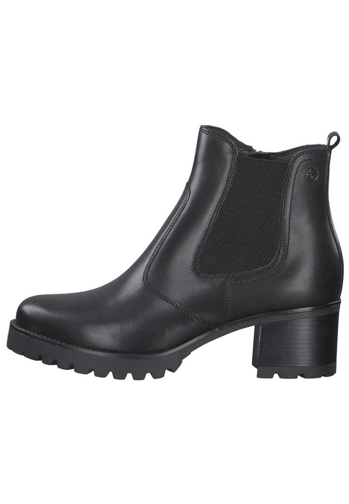 Tamaris Stiefelette Leder Schwarz - surf4shoes