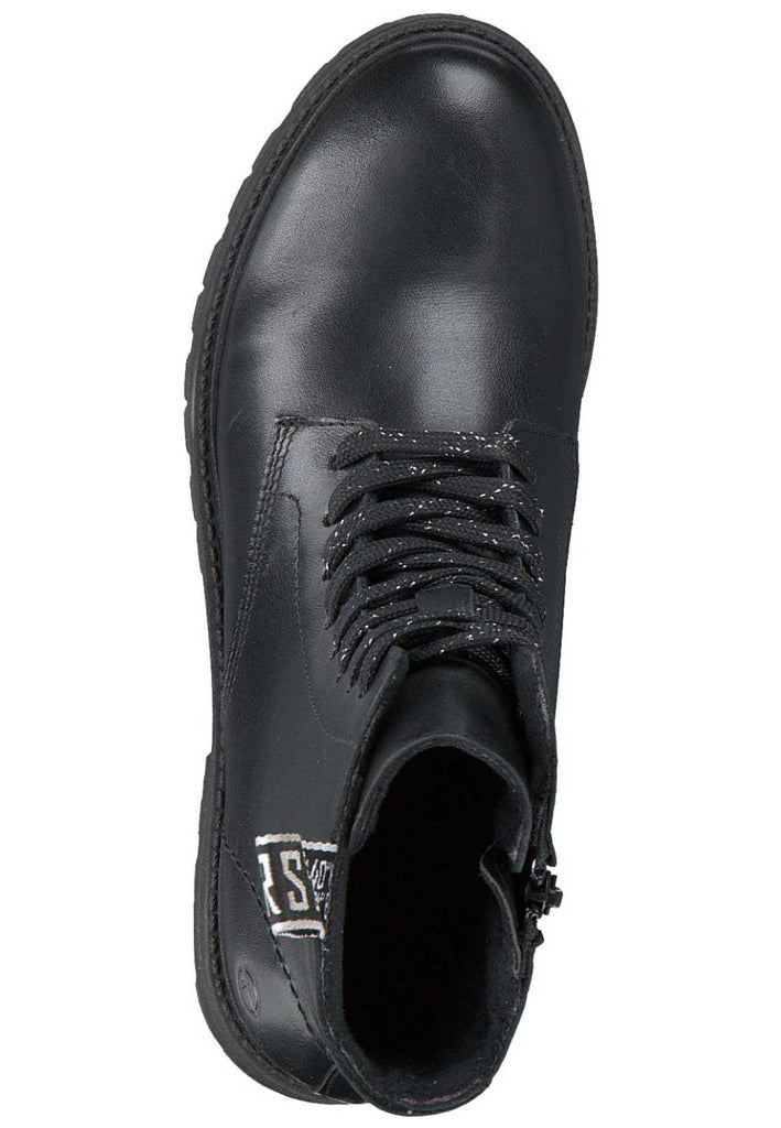 Tamaris Stiefelette Leder Schwarz - surf4shoes