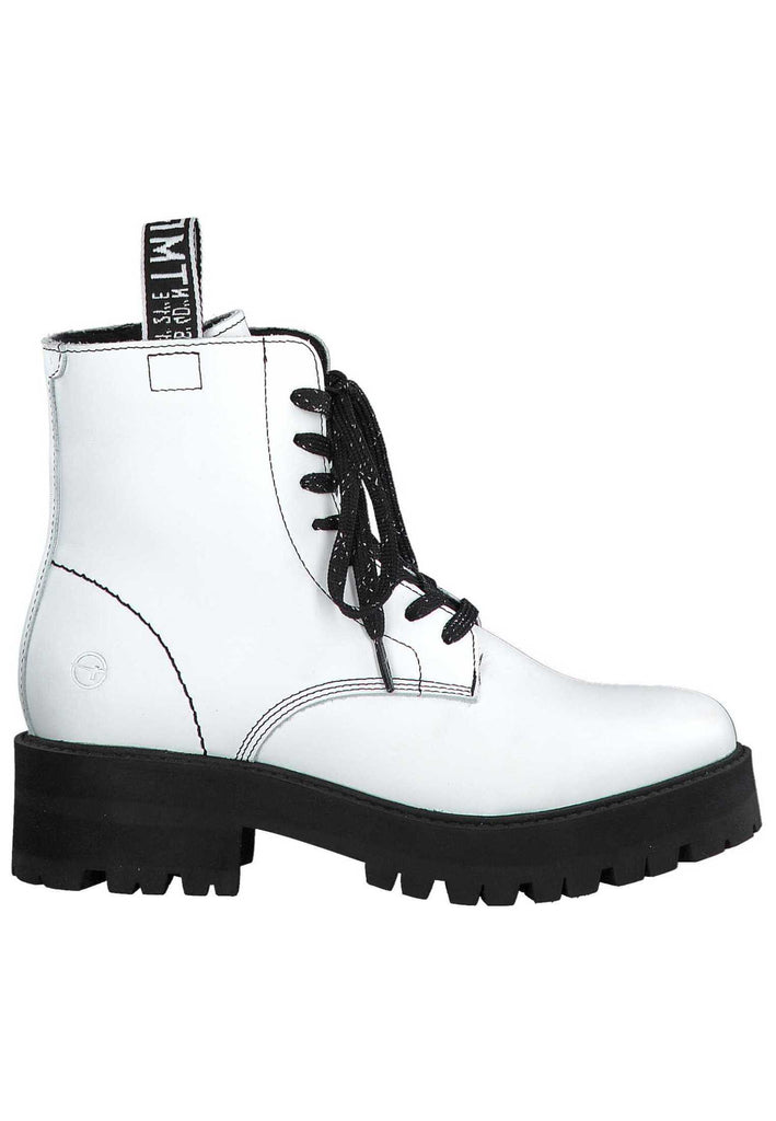 Tamaris Stiefelette Leder White - surf4shoes