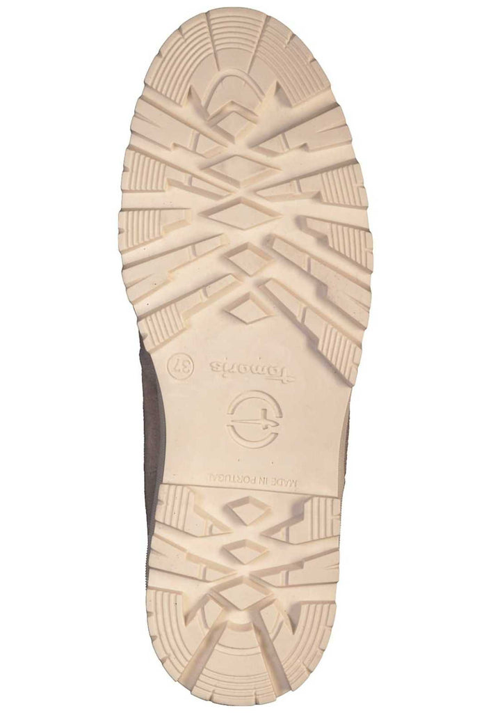 Tamaris Stiefelette Leder Taupe - surf4shoes