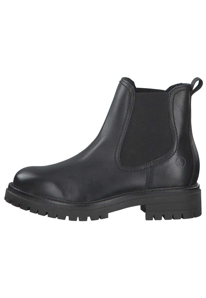Tamaris Stiefelette Leder Schwarz - surf4shoes
