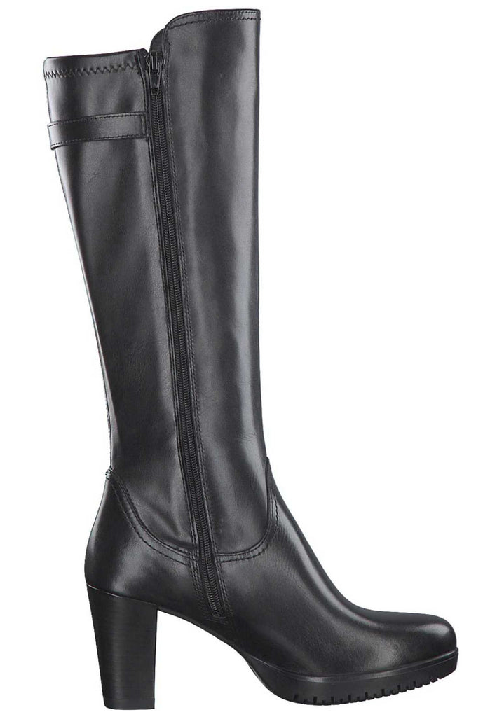 Tamaris Stiefel Leder/Synthetik Schwarz - surf4shoes