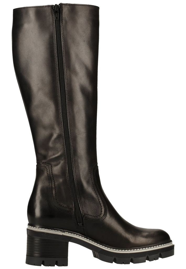 Tamaris Stiefel Leder Schwarz - surf4shoes