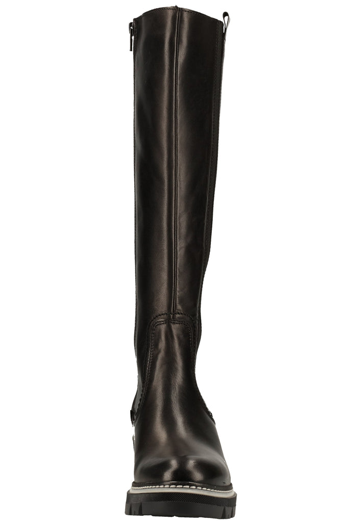 Tamaris Stiefel Leder Schwarz - surf4shoes