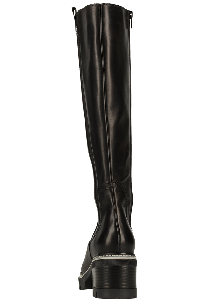 Tamaris Stiefel Leder Schwarz - surf4shoes