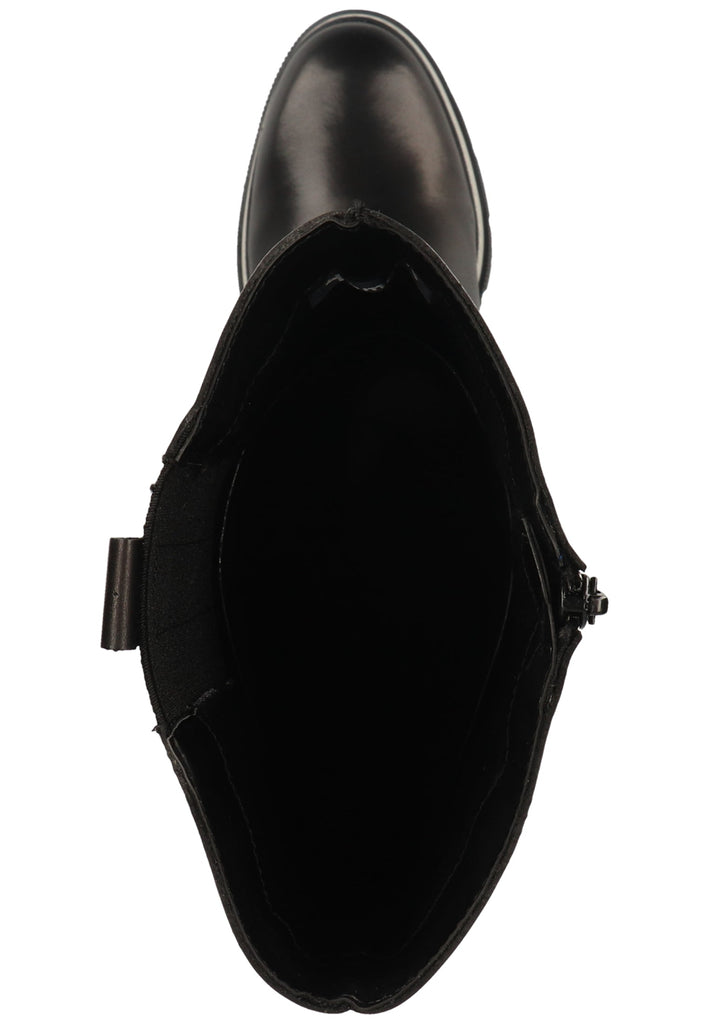 Tamaris Stiefel Leder Schwarz - surf4shoes