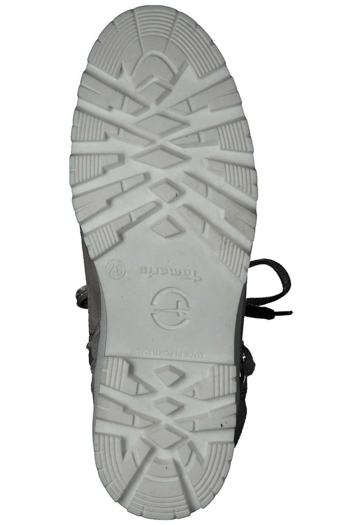 Tamaris Stiefelette Leder Grau - surf4shoes