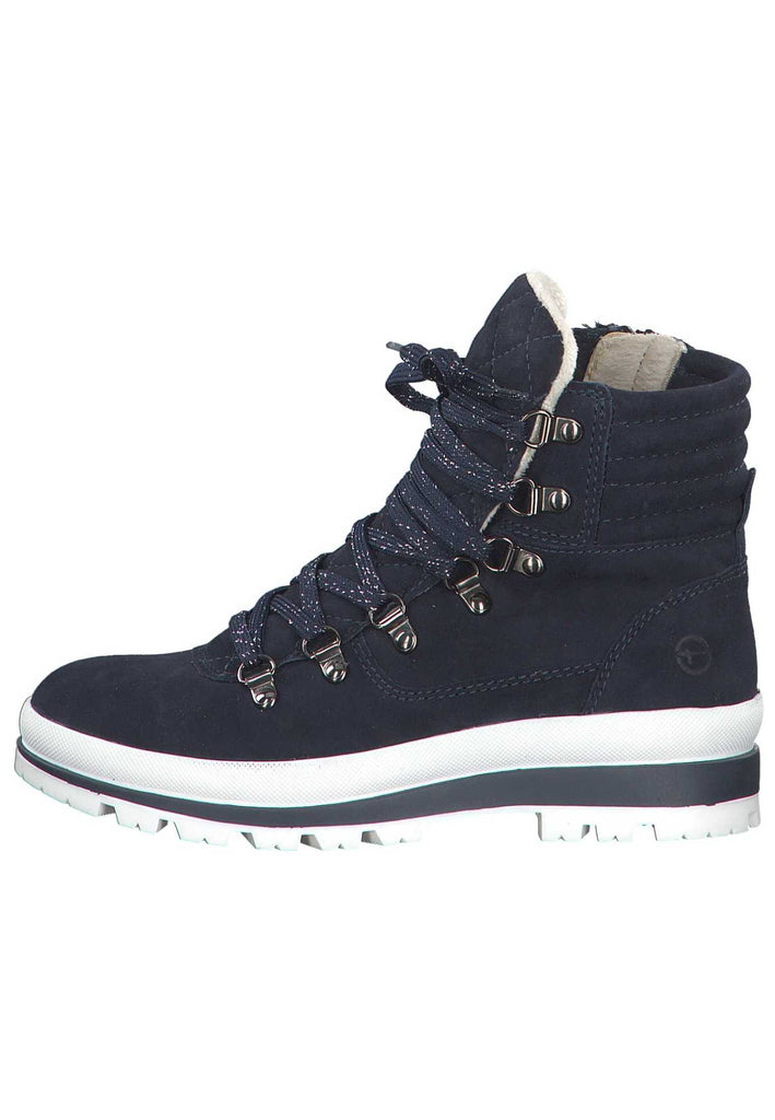 Tamaris Stiefelette Leder Navy - surf4shoes