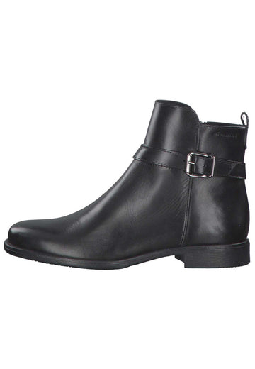 Tamaris Stiefelette Leder Schwarz - surf4shoes