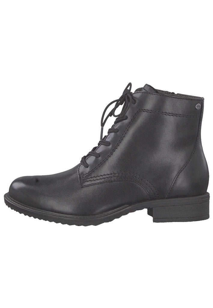 Tamaris Stiefelette Leder Schwarz - surf4shoes