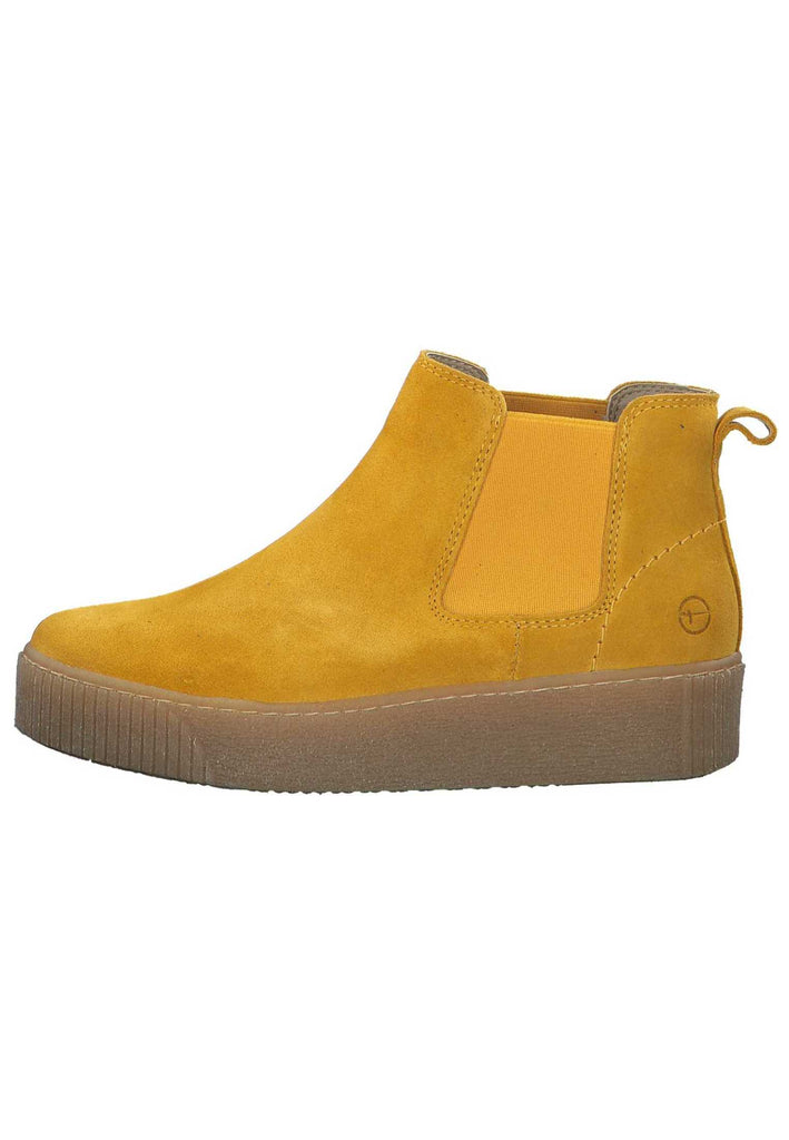 Tamaris Stiefelette Leder Gelb Warmfutter - surf4shoes