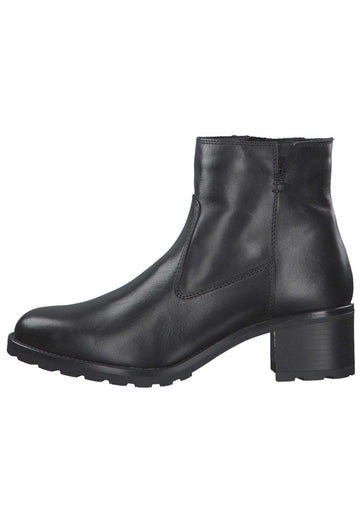 Tamaris Stiefelette Leder Schwarz Warmfutter - surf4shoes
