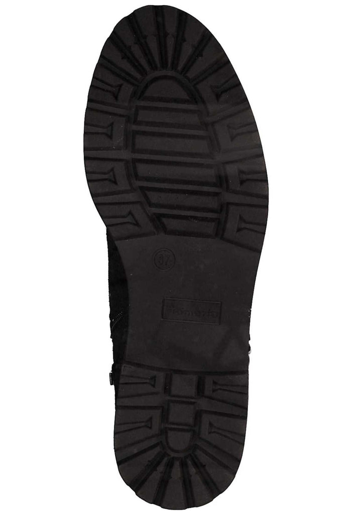 Tamaris Stiefelette Leder/Synthetik Schwarz Warmfutter - surf4shoes