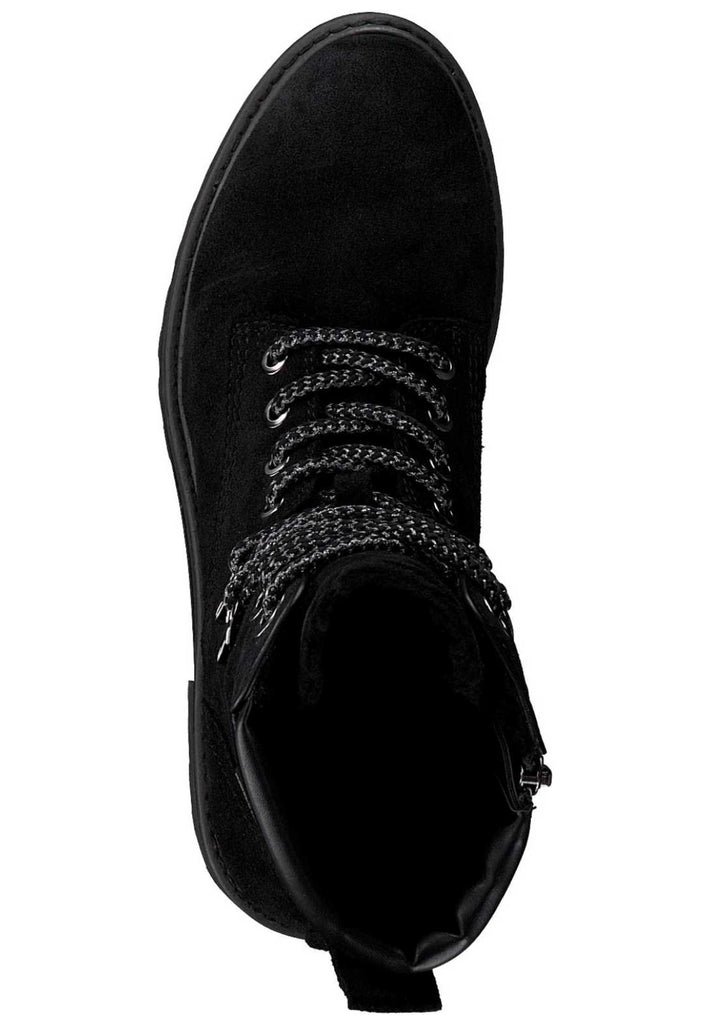 Tamaris Stiefelette Leder/Synthetik Schwarz Warmfutter - surf4shoes
