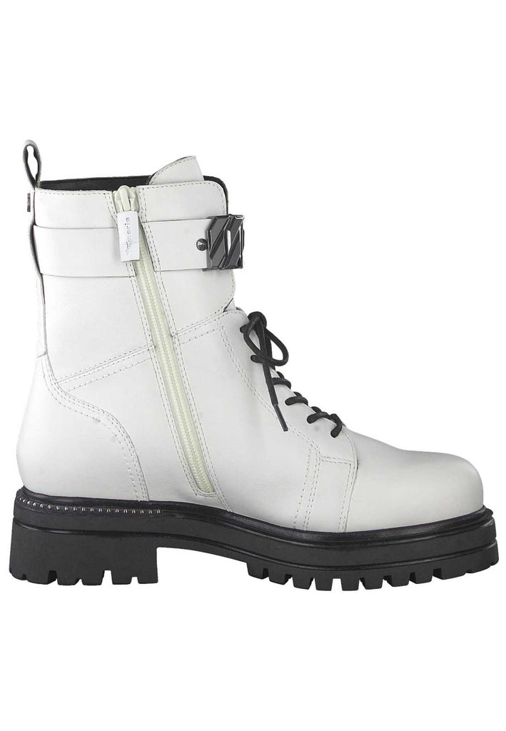 Tamaris Stiefelette Leder White Warmfutter - surf4shoes