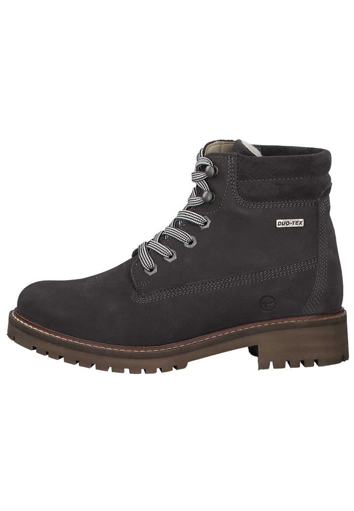 Tamaris Stiefelette Leder Anthrazit Warmfutter - surf4shoes