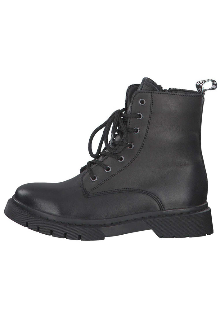 Tamaris Stiefelette Leder Schwarz - surf4shoes
