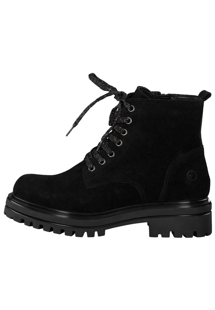 Tamaris Stiefelette Leder Schwarz Warmfutter - surf4shoes