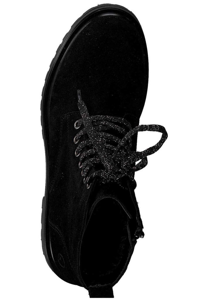 Tamaris Stiefelette Leder Schwarz Warmfutter - surf4shoes