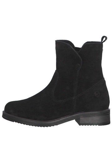 Tamaris Stiefelette Leder Schwarz Warmfutter - surf4shoes