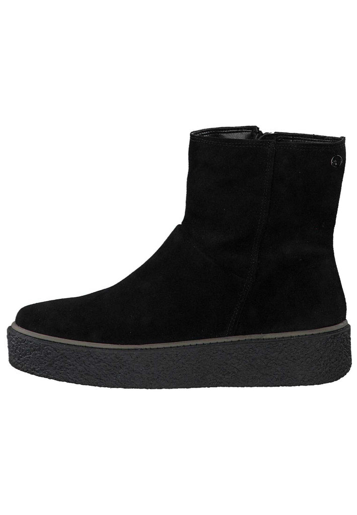 Tamaris Stiefelette Leder Schwarz Warmfutter - surf4shoes