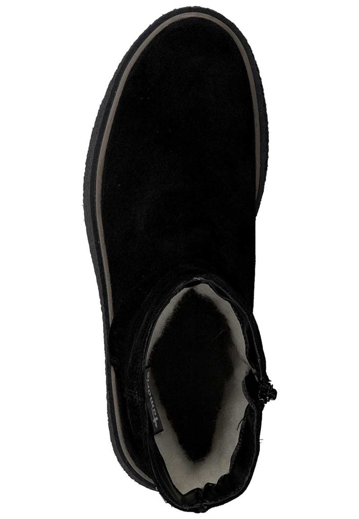 Tamaris Stiefelette Leder Schwarz Warmfutter - surf4shoes