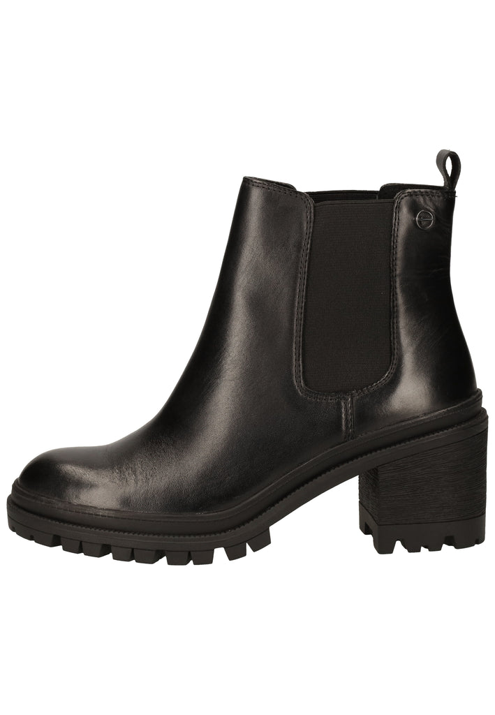 Tamaris Stiefelette Leder/Textil Schwarz - surf4shoes