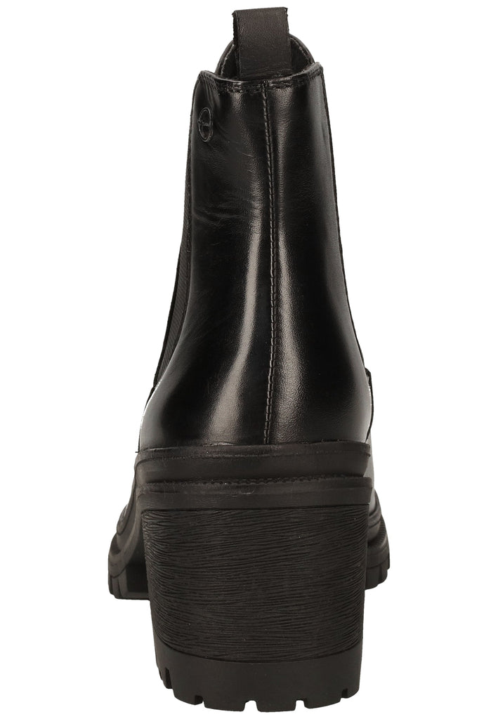 Tamaris Stiefelette Leder/Textil Schwarz - surf4shoes