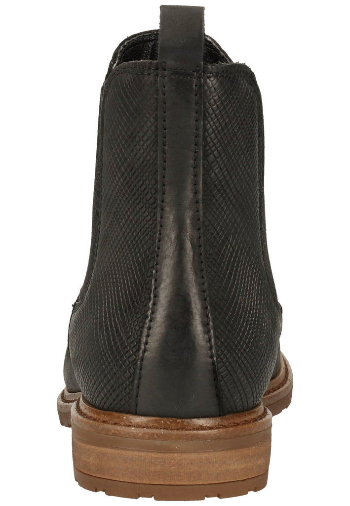 Tamaris Stiefelette Leder/Textil Dunkelblau - surf4shoes