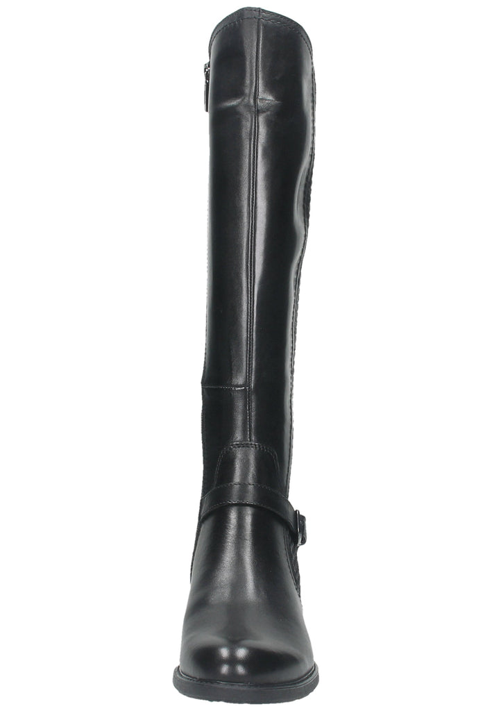 Tamaris Stiefel Leder/Synthetik Schwarz - surf4shoes