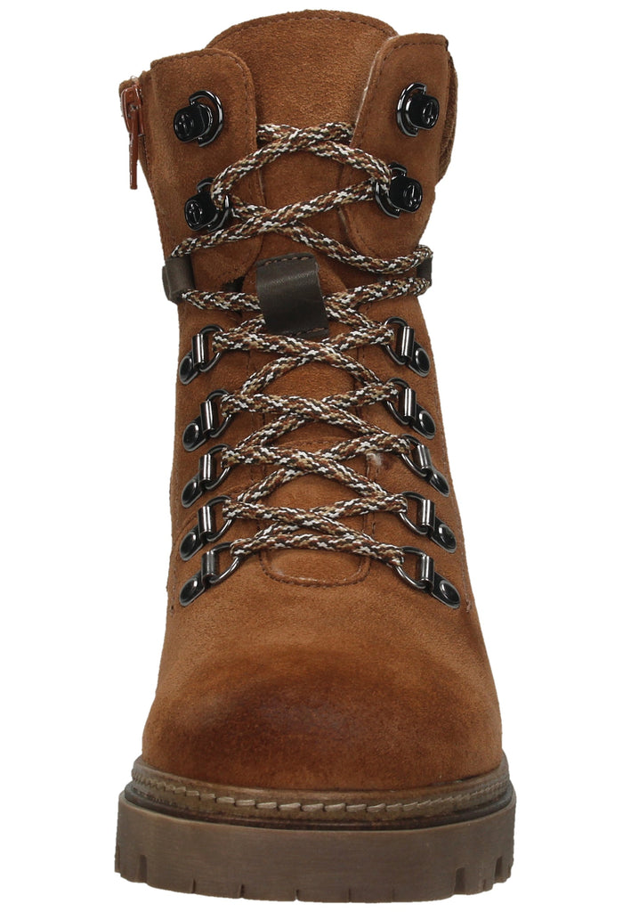 Tamaris Stiefelette Leder/Textil Cognac Warmfutter - surf4shoes