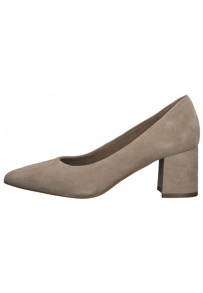 Tamaris Pumps Leder Taupe - surf4shoes