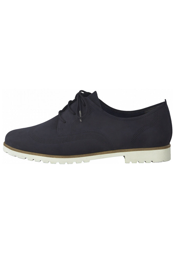 Tamaris Halbschuhe Leder Navy - surf4shoes