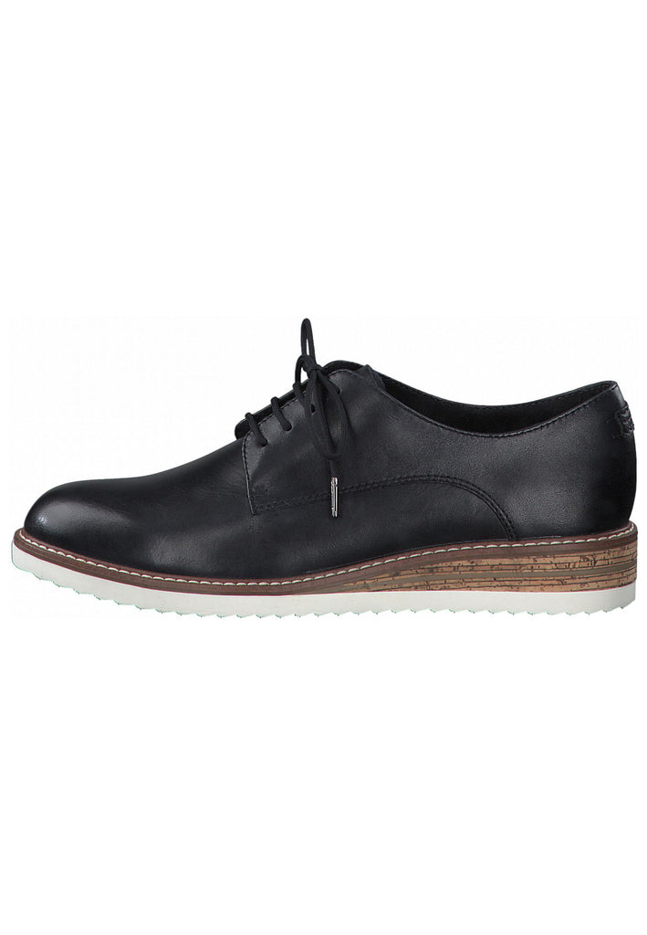 Tamaris Halbschuhe Glattleder Navy - surf4shoes