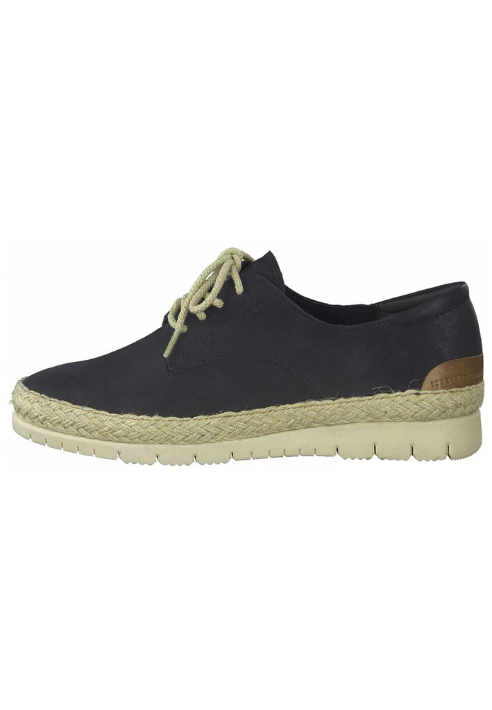 Tamaris Halbschuhe Leder Navy - surf4shoes