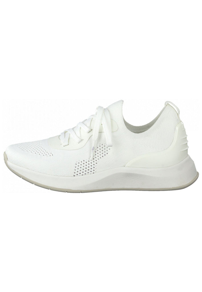 Tamaris Sneaker Lederimitat/Textil Weiß - surf4shoes