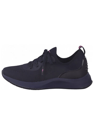 Tamaris Sneaker Lederimitat/Textil Navy - surf4shoes