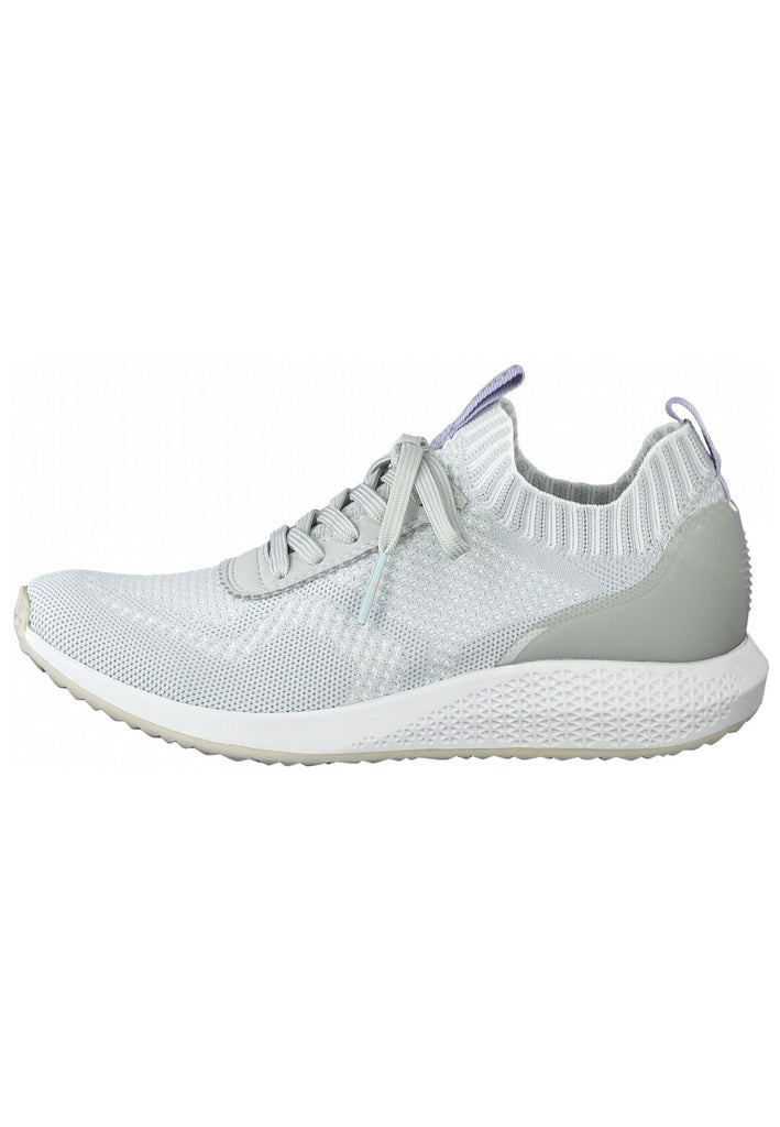 Tamaris Sneaker Lederimitat/Textil Hellgrau - surf4shoes