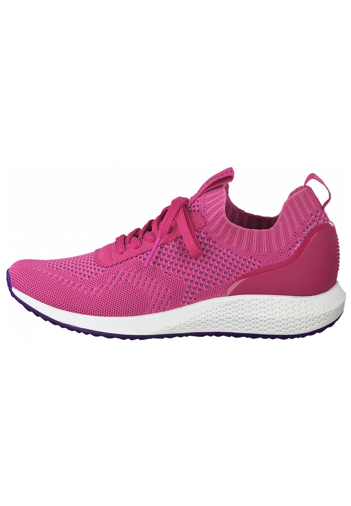 Tamaris Sneaker Lederimitat/Textil Magenta - surf4shoes