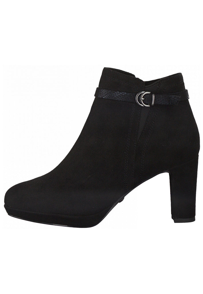 Tamaris Stiefelette Textil Schwarz - surf4shoes