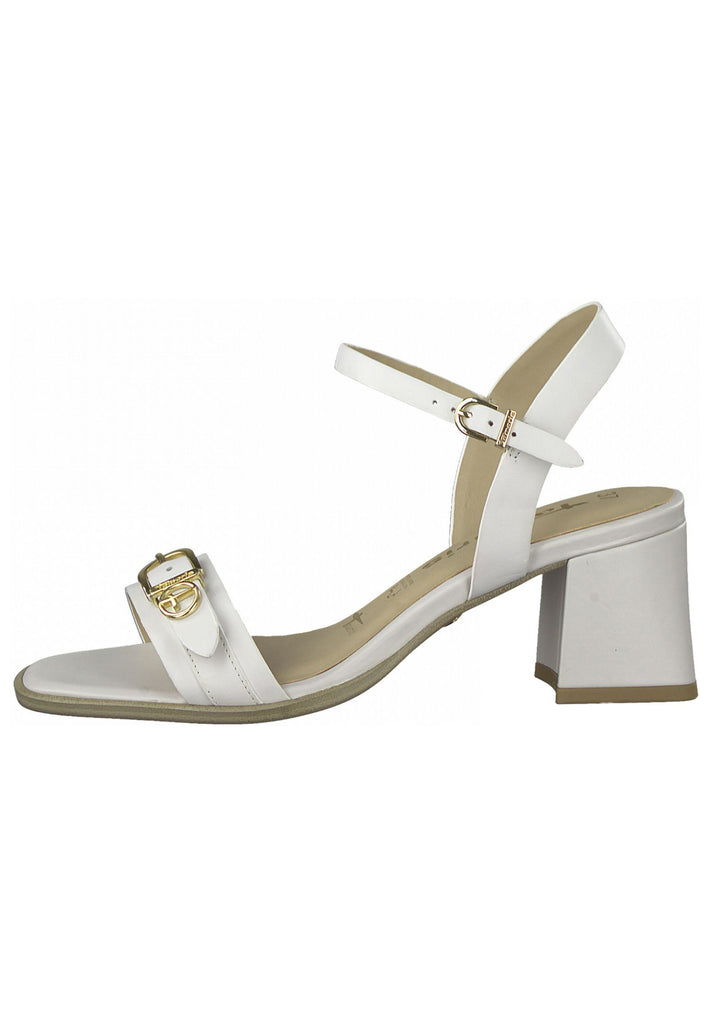 Tamaris Sandalen Leder Weiß - surf4shoes