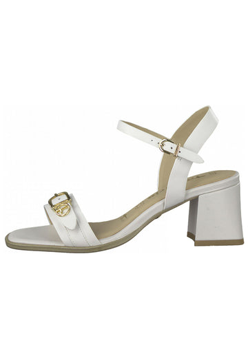 Tamaris Sandalen Leder Weiß - surf4shoes