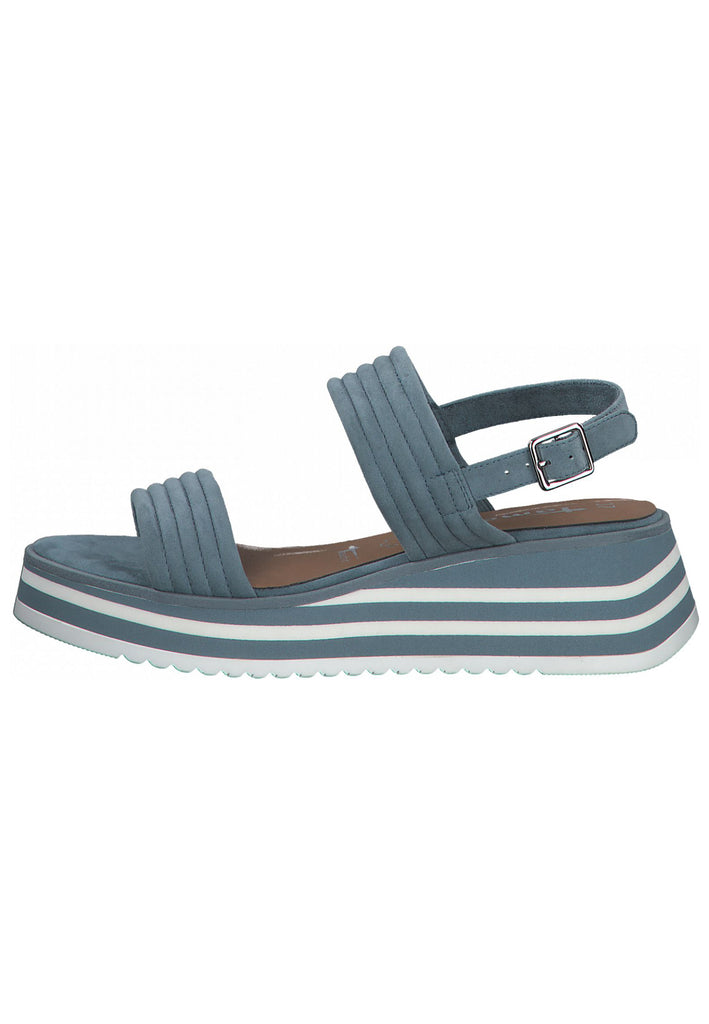 Tamaris Sandalen Leder Hellblau - surf4shoes